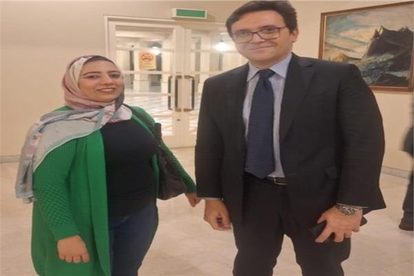 وزير الثقافة خلال حواره مع محررة بوابة أخبار اليوم