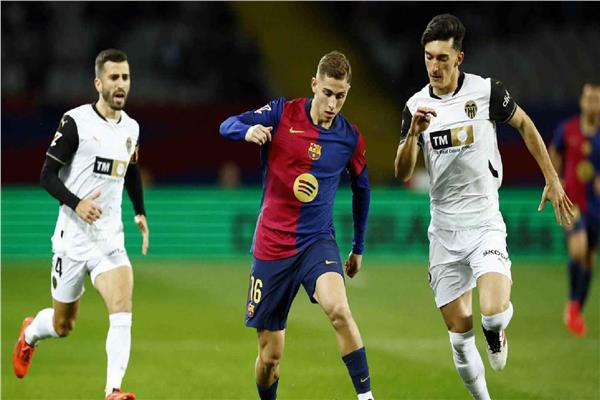 برشلونة وفالنسيا أمس