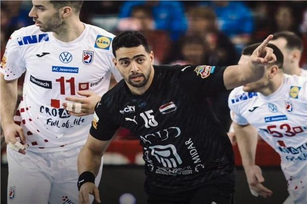 أحمد هشام دودو لاعب المنتخب المصري لكرة اليد