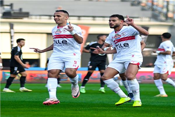 صورة من مباراة الزمالك والجونة