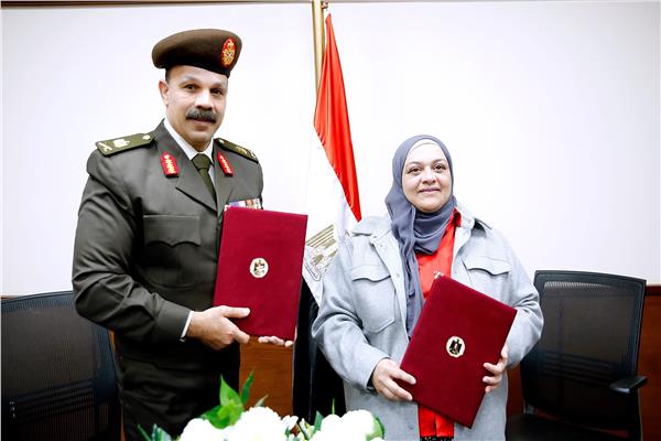 جانب من توقيع بروتوكول تعاون بين المستشفى العسكرى للطب النفسى والأمانة العامة للصحة النفسية