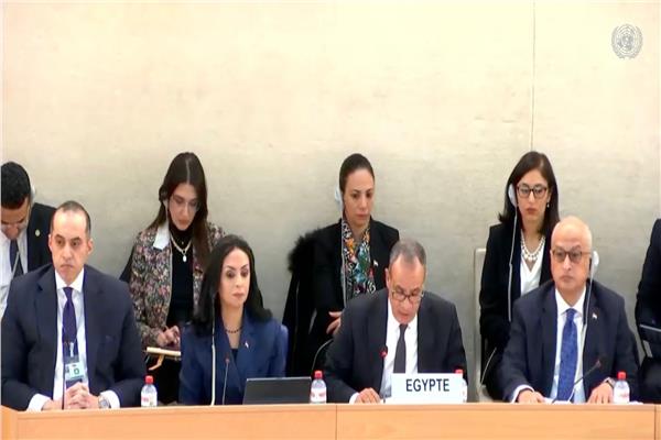 كلمة وزير الخارجية بجلسة الاستعراض الدوري الشامل لحقوق الإنسان في مصر