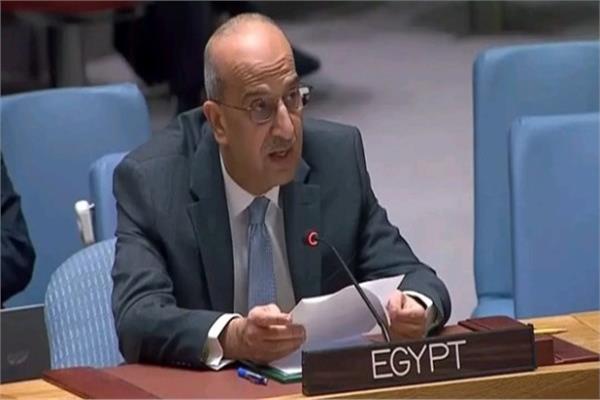  السفير أسامة عبد الخالق  مندوب مصر نيابة عن المجموعة العربية في نيويورك