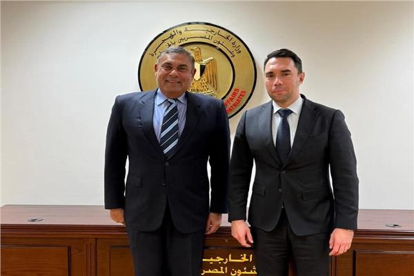 نائب وزير الخارجية يستقبل مستشار الأمن القومي لرئيس وزراء جمهورية المجر