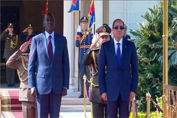 الرئيس عبد الفتاح السيسي والرئيس الكيني