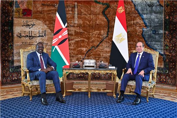 الرئيس عبدالفتاح السيسي والرئيس الكيني