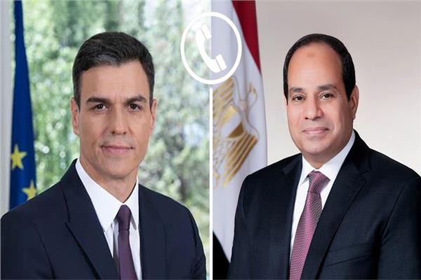  الرئيس عبد الفتاح السيسي ورئيس الوزراء الإسباني بيدرو سانشيز