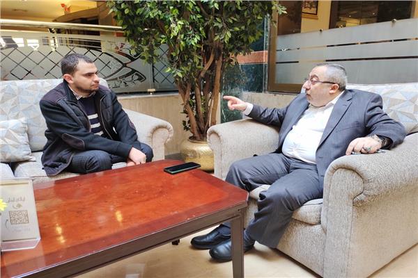 طاهر النونو مع محرر بوابة أخبار اليوم