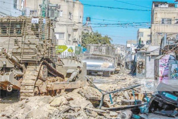 دمار فى الضفة جراء العدوان الإسرائيلى