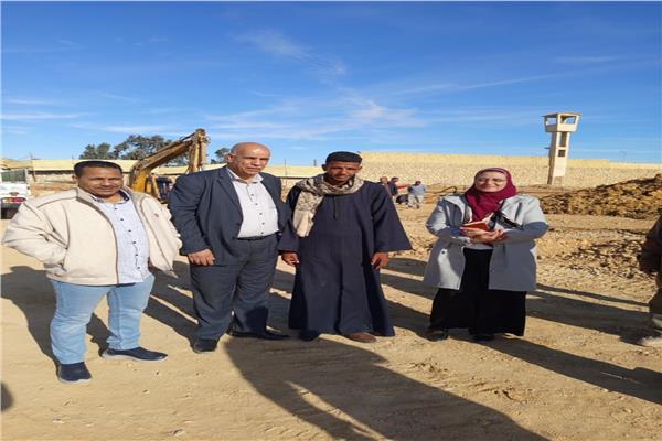 جانب من زيارة رئيسة نقل الكهرباء  لمشروع الربط الكهربائي المصري