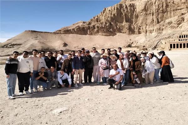 طلاب جامعة المنوفيه في زيارة لمدينتي الأقصر وأسوان
