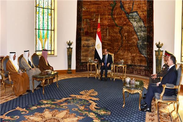 الرئيس السيسي يستقبل النائب الأول لرئيس مجلس الوزراء وزير الدفاع والداخلية بالكويت