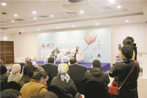 الفنان محمود حميدة خلال الندوة