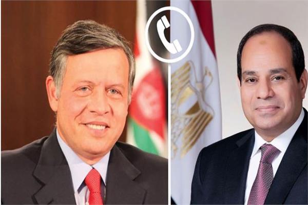 الرئيس السيسي والعاهل الأردني