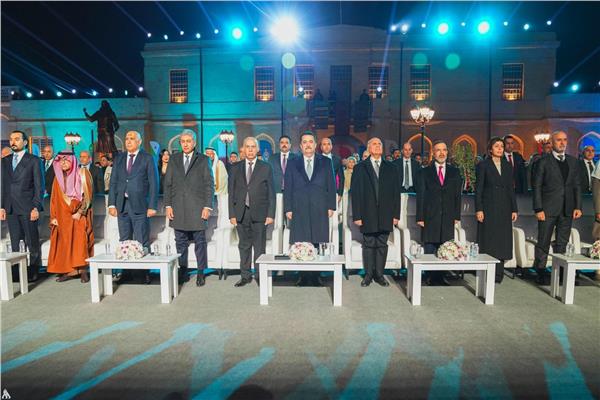 رئيس الوزراء العراقي خلال الاحتفالية
