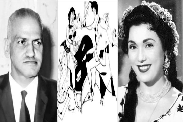 تحية كاريوكا - سناء البيسى ترسم لقاء تحية بالبندارى - جليل البندارى