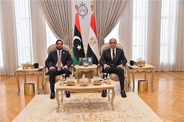 جانب من لقاء رئيس هيئة الرقابة الإدارية بنظيره الليبي