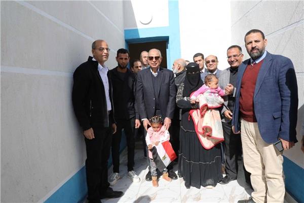 محافظ المنيا يفتتح مشروع تطوير قرية بنى سليم بسمالوط