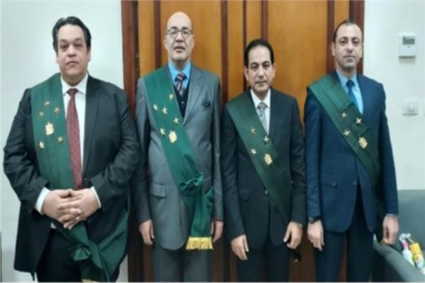 هيئة المحكمة برئاسة المستشار خالد الشباسي