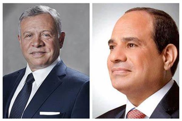 الرئيس السيسي والملك عبدالله الثاني 
