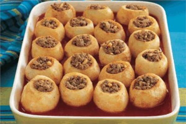 طريقة البطاطس المحشيه باللحمة المفرومة 