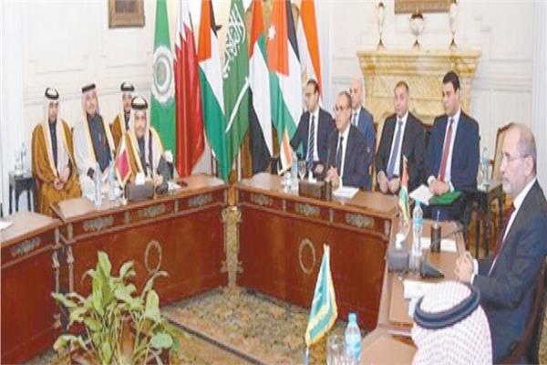 وزراء خارجية العرب خلال اجتماعهم فى القاهرة