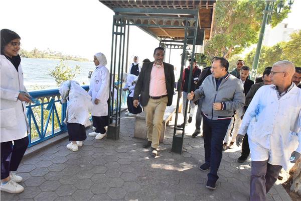 خلال متابعة اعمال التطوير
