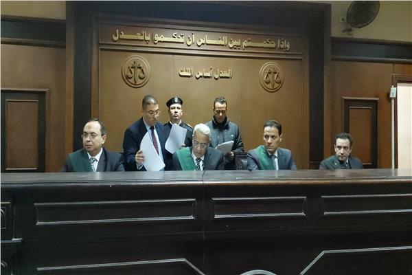 هيئة المحكمة برئاسة المستشار سيد رفاعي حسين عزت
