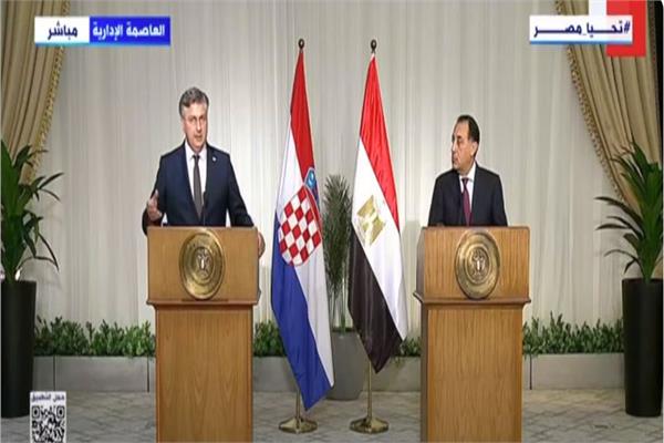 مصطفى مدبولي ورئيس وزراء كرواتيا