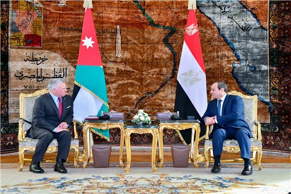 الرئيس السيسي والملك عبد الله 