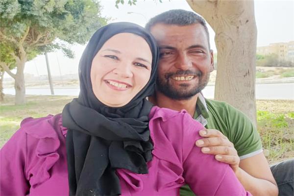 الضحية رفقة زوجها المتهم