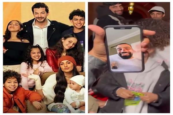 محمد صلاح مع فريق عمل كامل العدد 3