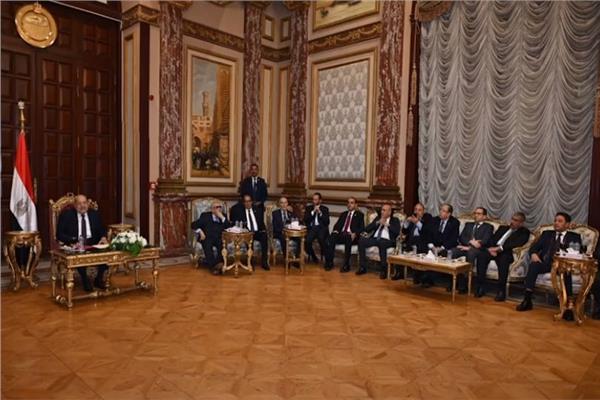 المستشار عبد الوهاب عبد الرازق رئيس مجلس الشيوخ بمقر المجلس