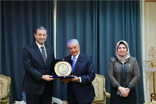 استقبال محافظ دمياط لـ د.زاهى حواس و سفير مالطا لدى القاهرة ‎