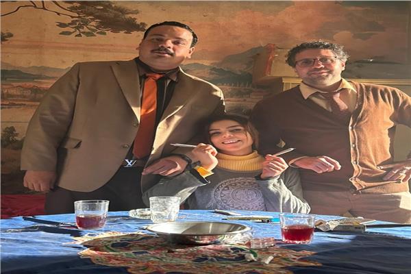  ناهد السباعي وهشام ماجد ومصطفى غريب 