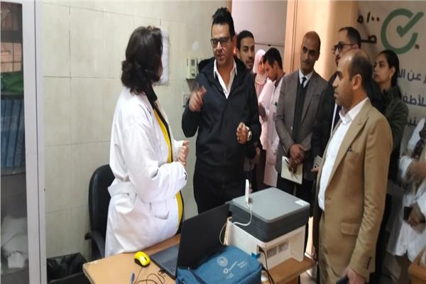 زيارة وكيل وزارة الصحة بسوهاج لمستشفى طما المركزي