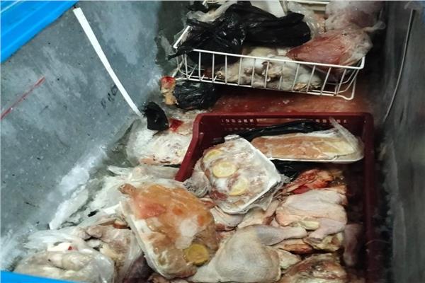 ضبط 5 طن ونصف لحوم ودواجن وأسماك فاسدة وتحرير 36 محضر بالمنوفية