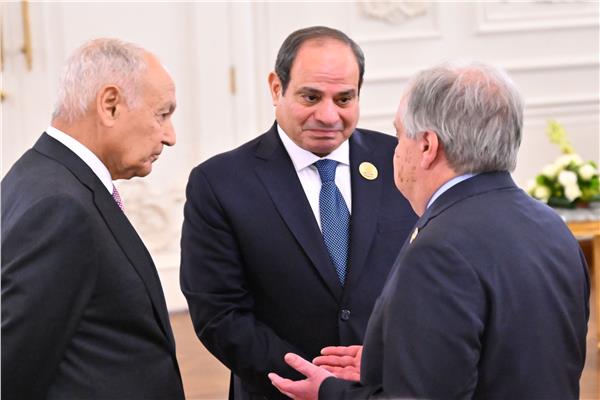 الرئيس السيسي خلال حديثه مع المشاركين في القمة العربية