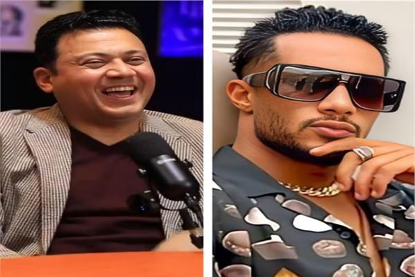 الفنان عمرو رمزي والفنان محمد رمضان