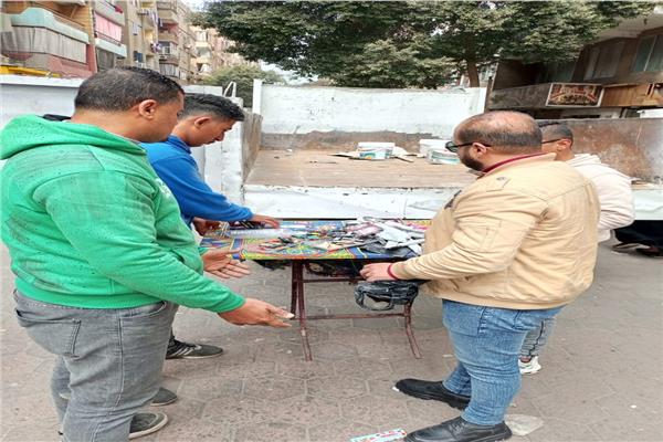 محافظ الجيزة يواصل تكثيف الحملات لضبط مخالفات بيع الالعاب النارية