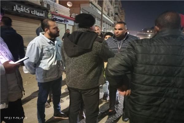 جانب من الحملات علي الاشغلات بهضبة الأهرام