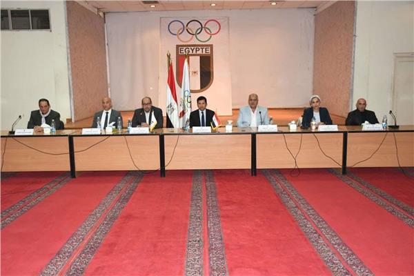 أشرف صبحي ومجلس ادارة اللجنة الاولمبية المصرية