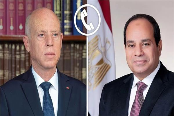 الرئيس السيسي والرئيس التونسي قيس سعيد