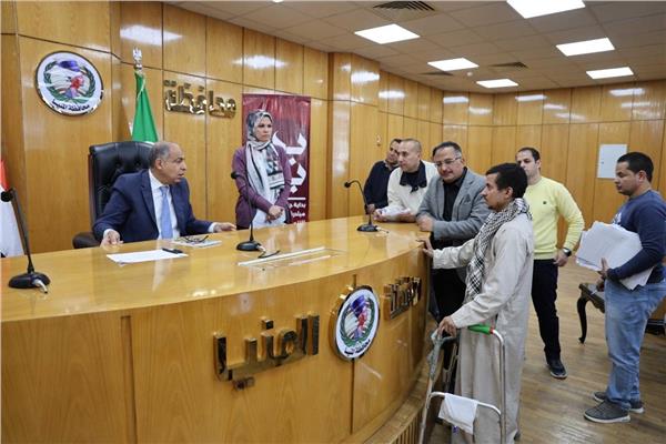 لقاء خدمة المواطنين مع محافظ المنيا