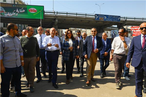 وزيرة التنمية المحلية ومحافظ القاهرة يتفقدان أعمال تنفيذ المرحلة الأولى من تطوير سوق العتبة