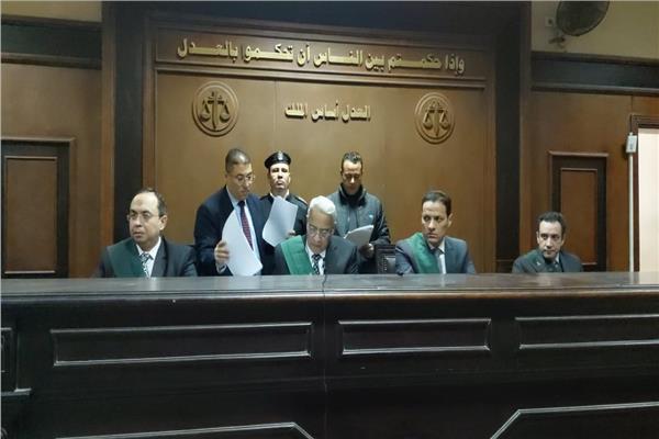 هيئة المحكمة برئاسة المستشار سيد رفاعي حسين عزت