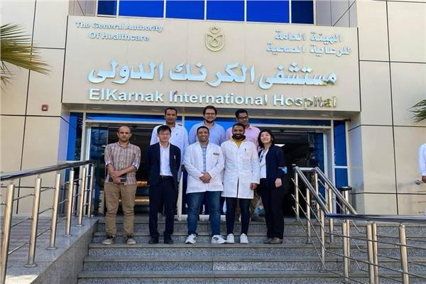 جانب من زيارة وفد «الجايكا» اليابانية لمستشفى الكرنك الدولي