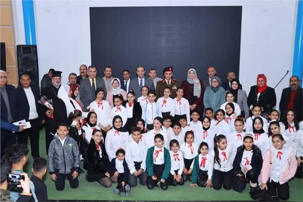 الأستاذ الدكتور أيمن الشهابى محافظ دمياط خلال حضور الاحتفالية