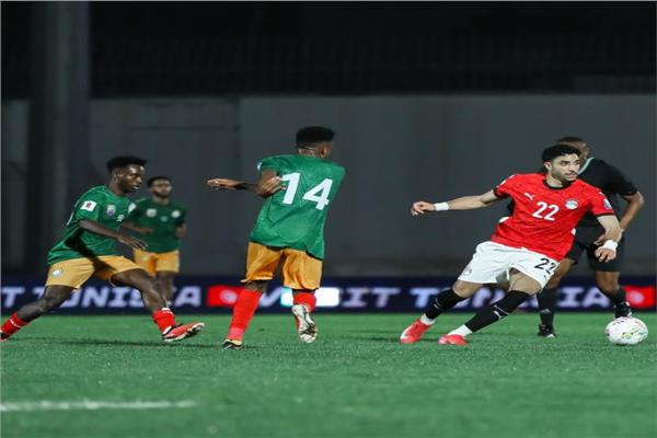 صورة من مباراة مصر وإثيوبيا