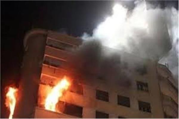  حريق شقة بعين الصيرة 